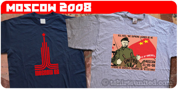 Moscow 08 and Fergie Soviet T-Shirts