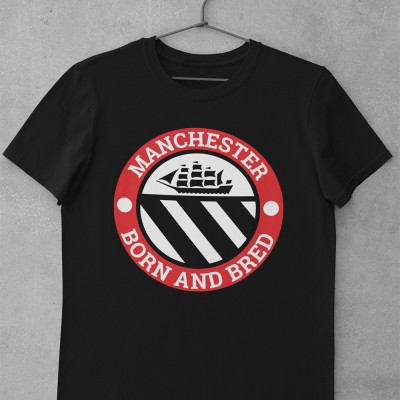 Manchester Born and Bred Ship Badge Large Print
