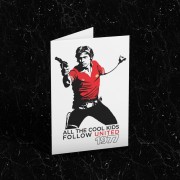 Han Solo "All The Cool Kids Follow United" Greetings Card
