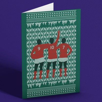 United Trinity Christmas Jumper Style Greetings Card
