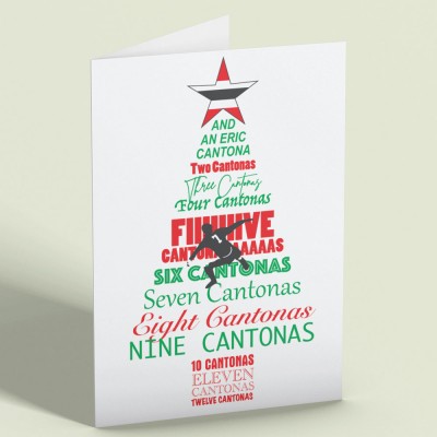 The Twelve Days of Cantona Greetings Card
