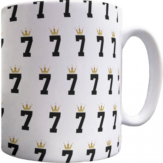 Number Seven Crown Pattern Mug