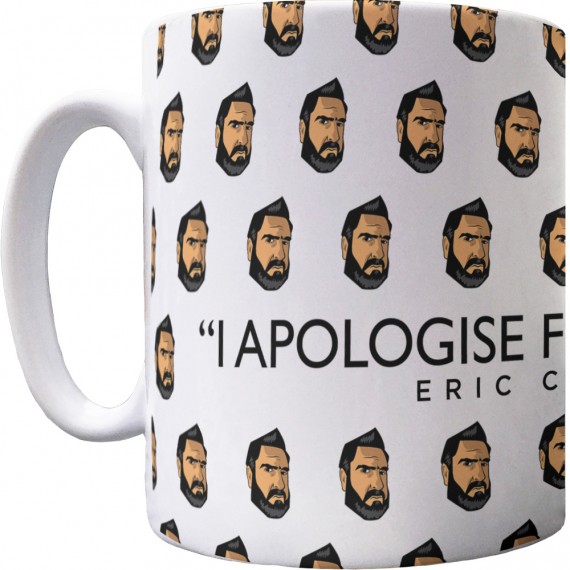Eric Cantona "Apology" Pattern Mug