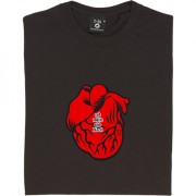 Red, White And Black Heart T-Shirt