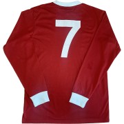 United 1960s Retro Number 7 Football Shirt