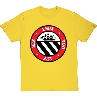 emm you eff see Badge Large Print