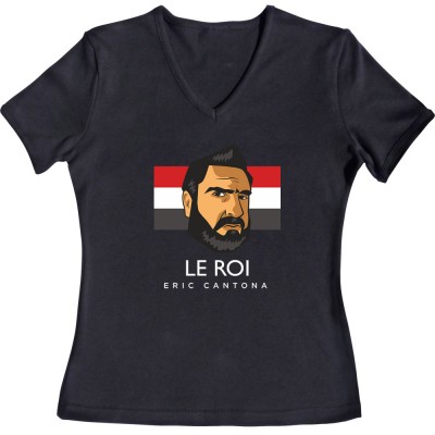 Eric Cantona "Le Roi" Head and Flag Large Print