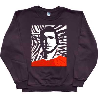 Eric Cantona Woodcut