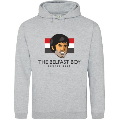 George Best "Belfast Boy" Head and Flag Large Print