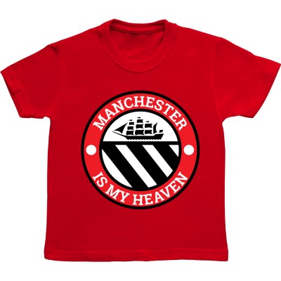 Manchester is My Heaven Ship Badge Large Print