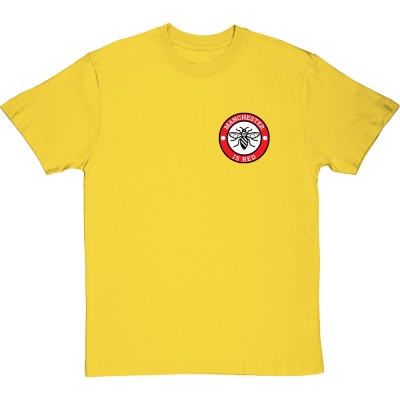 Manchester Is Red Badge Pocket Print