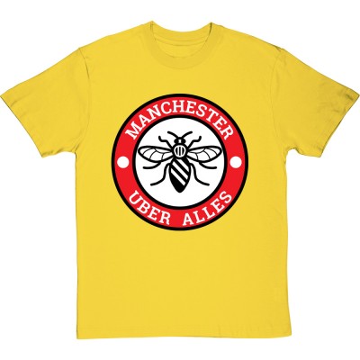 Manchester Uber Alles Bee Badge Large Print