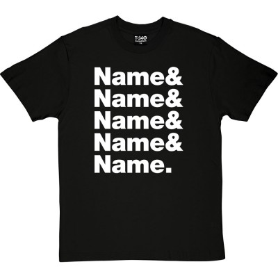 Personalised Line-Up T-Shirt