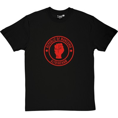 Personalised Republic of Mancunia Manchester Districts (Red Print)