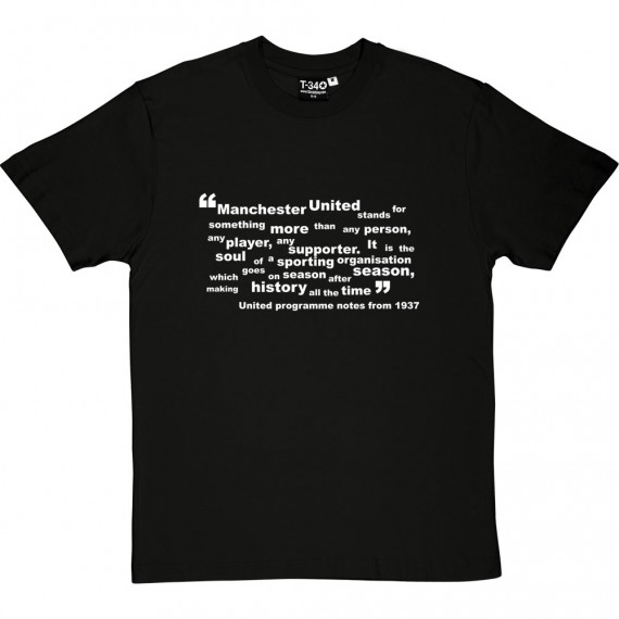 Manchester United "Soul" Quote T-Shirt