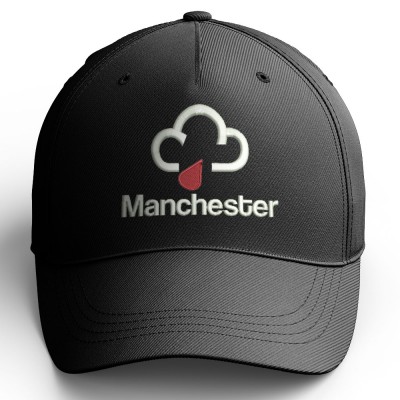 Manchester Rain Embroidered Baseball Cap