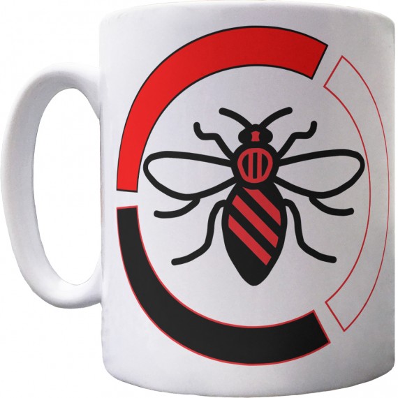 Manchester Bee Tricolour Ceramic Mug