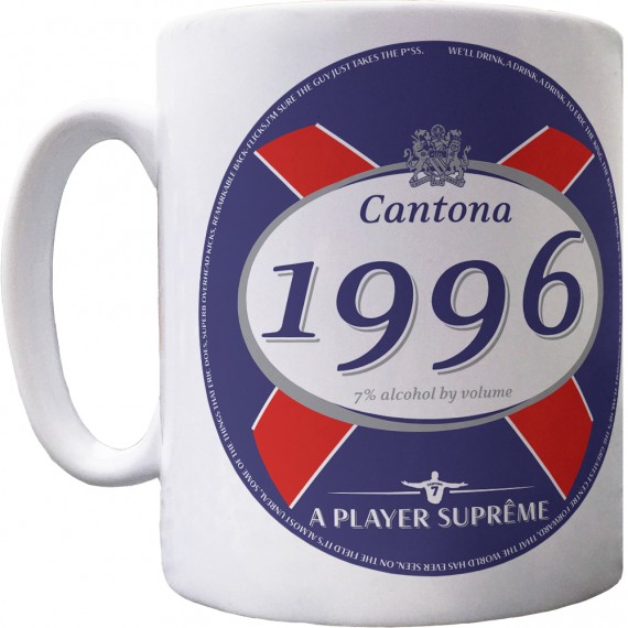 Cantona Beer Mat Ceramic Mug