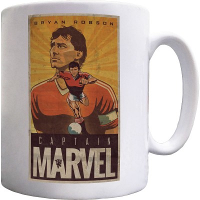 Bryan Robson: Captain Marvel Ceramic Mug