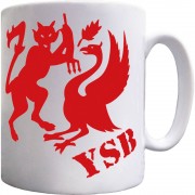 Red Devil and Liver Bird Ceramic Mug