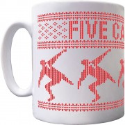 Five Cantonas Christmas Ceramic Mug