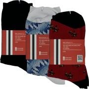 United Socks Set (Cantona Kick, Black Bar Scarf, 1991 Pattern)