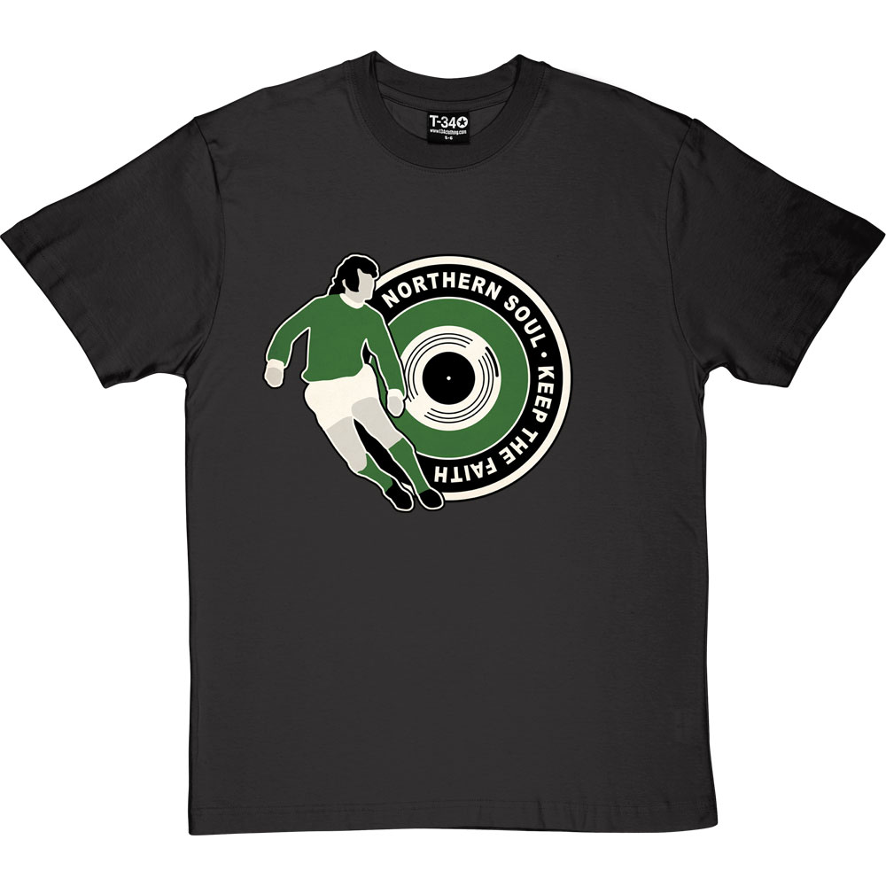 Tribal T-Shirts Borsa Di Tela Northern Soul 'Keep The Faith' – Bianca, 42x38 Cm, 100% Cotone, Riutilizzabile