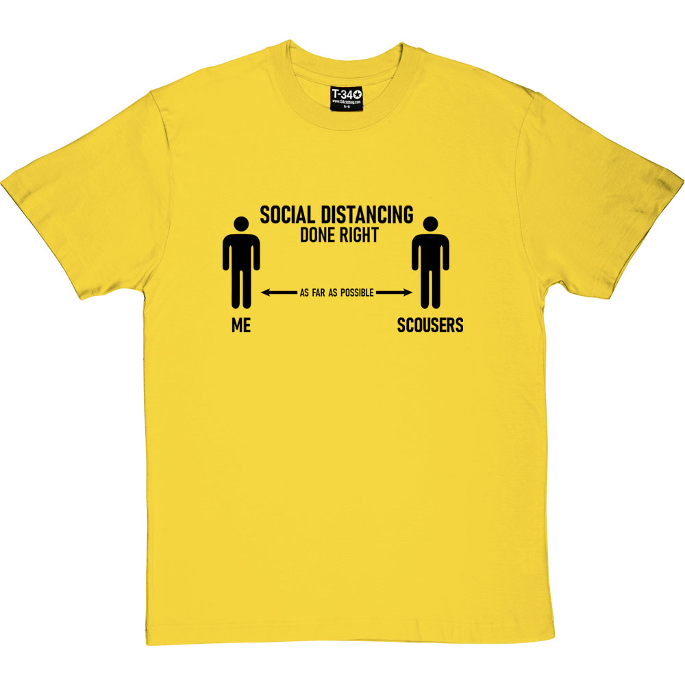 “Social Distance Expert” Funny Men’s T-Shirt – Quarantine 2020 Humor, 100% Cotton, USA Printed - View #7
